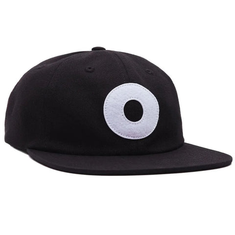 Obey Block 6 Pannel Strapback Hat Black