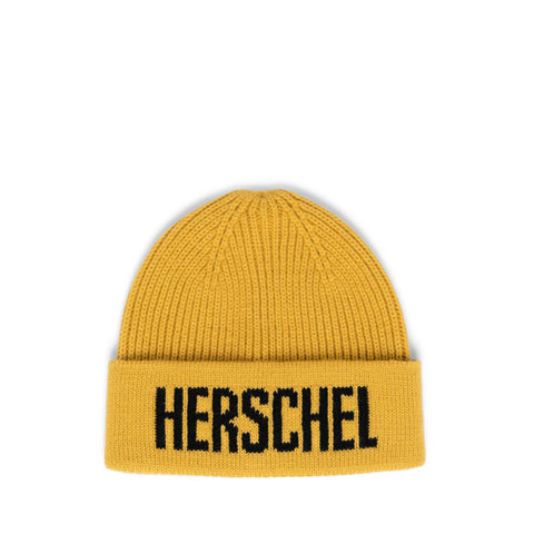 Herschel Poison Logo Knit Beanie Yellow