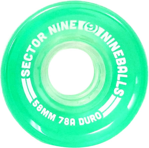 Sector 9 Nine Ball Wheels Green 78 A 64