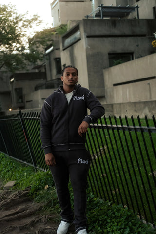 Placé Flare Tr Dark Grey sweatsuit