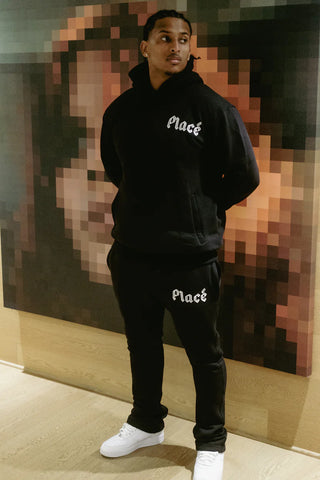 Placé Flare Black Sweatsuit