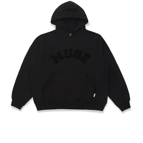Heavyweight Chenile Hoodie/Coal Black