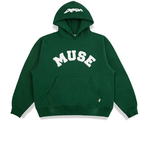 Muse Heavyweight Chenille Hoodie/Green Pine