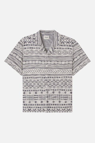 Kuwalla Jacquard Tribal Shirt/Blue